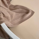 Husa saltea rotunda patut bebe copii cu elastic, 70 x 70 cm, bej (4)